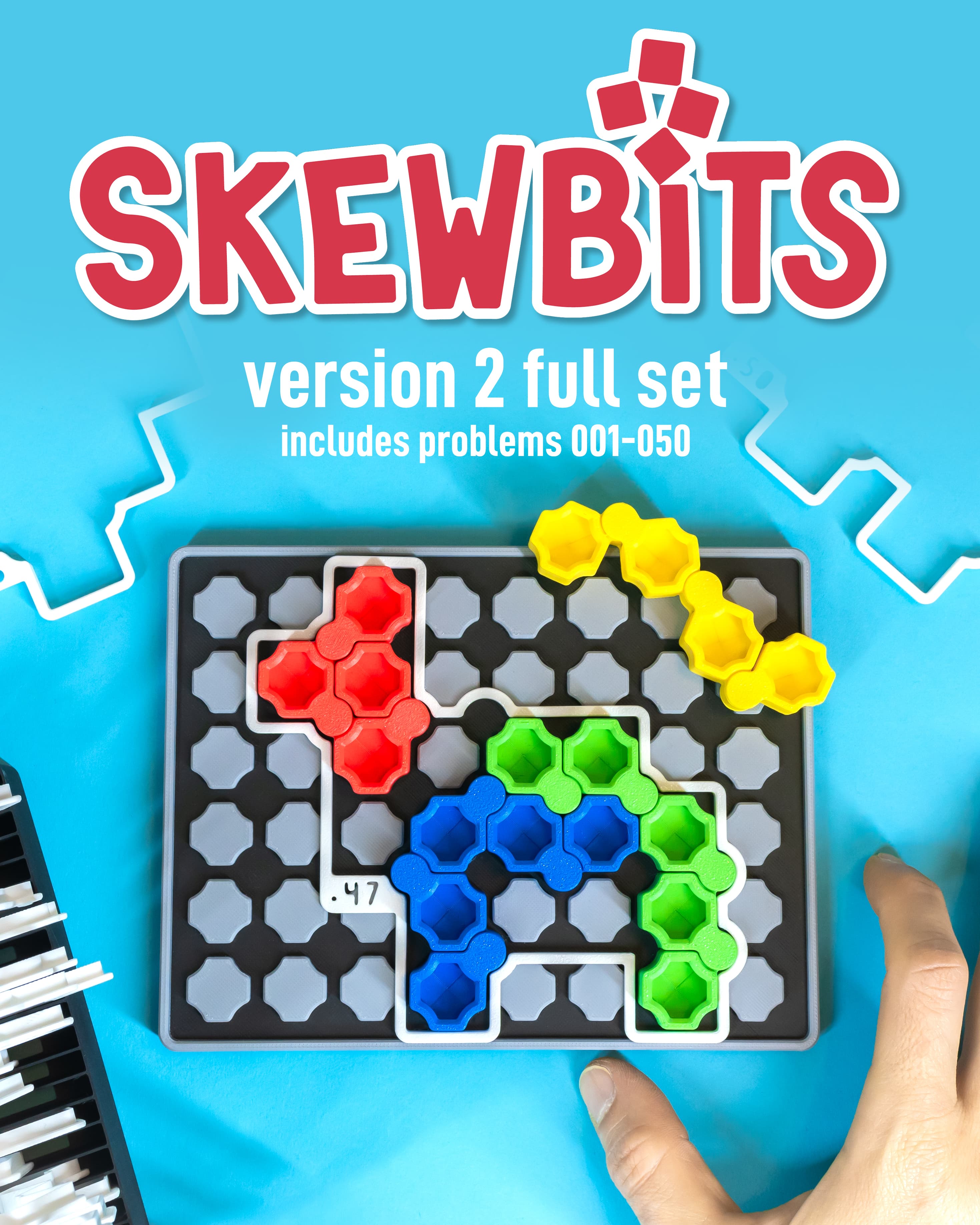 SKEWBITS v2.0 Puzzle Game // Full Set w. Problems 001-050 3d model