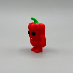 Flexy Red Pepper Pal - Keychain 3d model