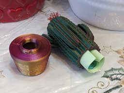 Armed Cactus with Message 3d model