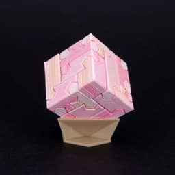 Tsugite Cube 3x3 Puzzle (Version B) 3d model
