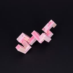 Tsugite Cube 3x3 Puzzle (Version B) 3d model