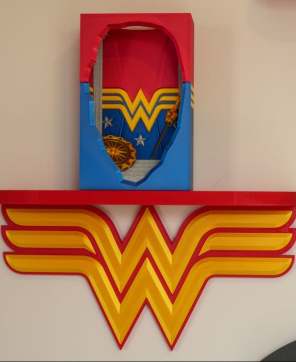 Shelf Wonder Woman 3d model