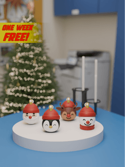 The Four Ornaments Decoration 3d model