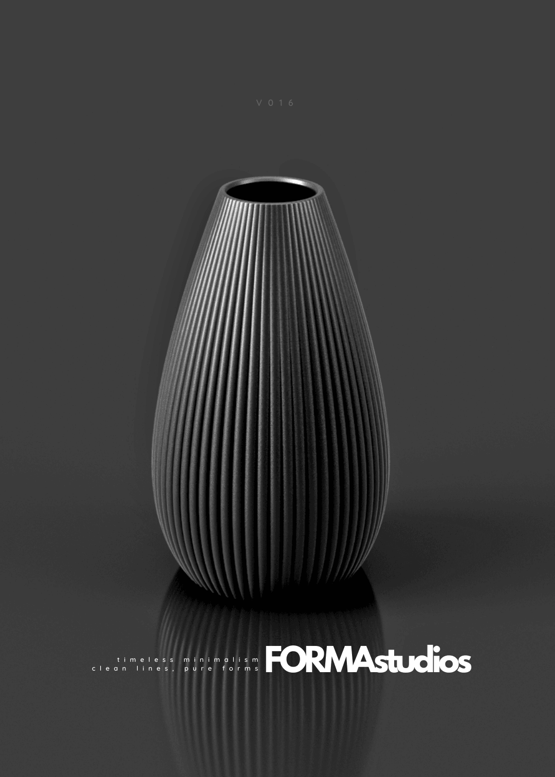 Vase - FORMAstudios V016 3d model