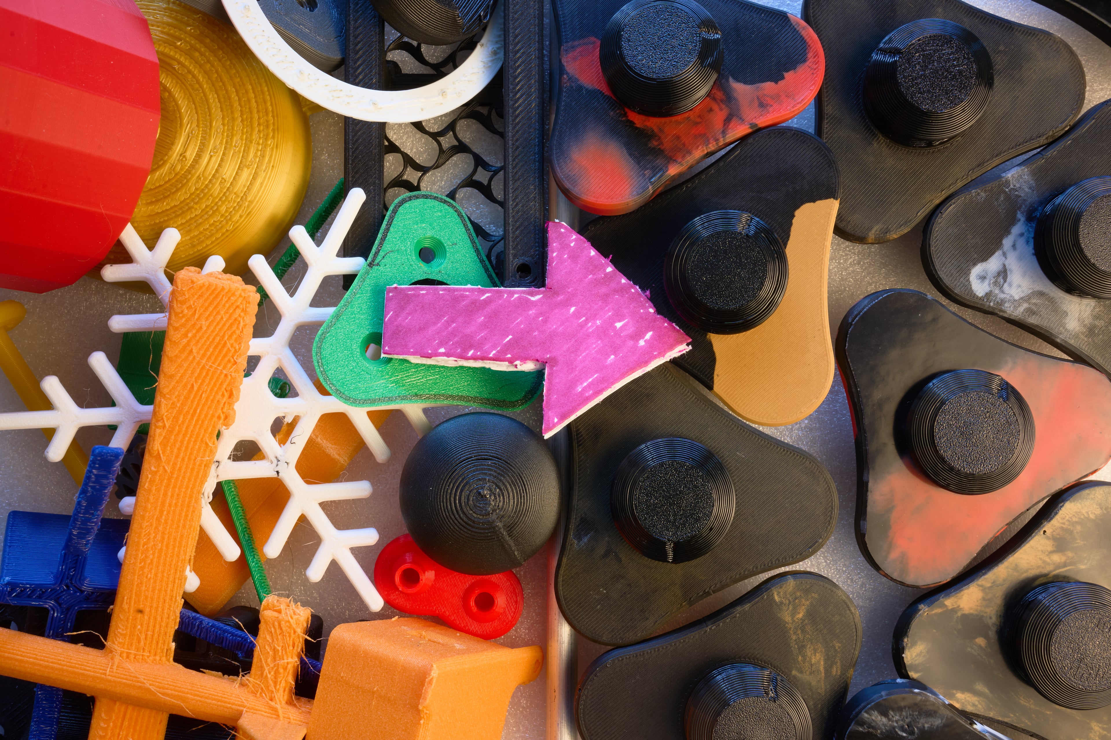 Recycled PLA fidget spinner kit 3d model