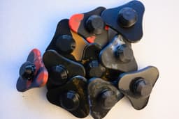 Recycled PLA fidget spinner kit 3d model