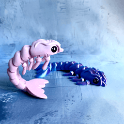 Cute Flexi Shrimp 3d model