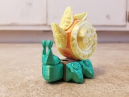 PrintABlok Snail Articulated Robot Construction Toy 3d model