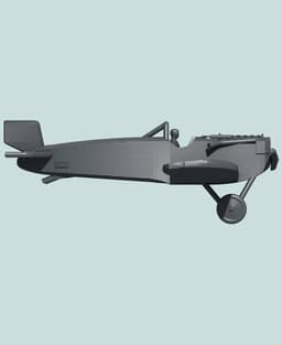 1:144 Junkers D.I (Long Fuselage) 3d model