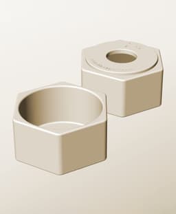 CH96-55-P Stacking pierced component box bin for makers 3d model