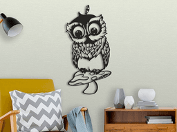 Owl & Mushroom 3d model