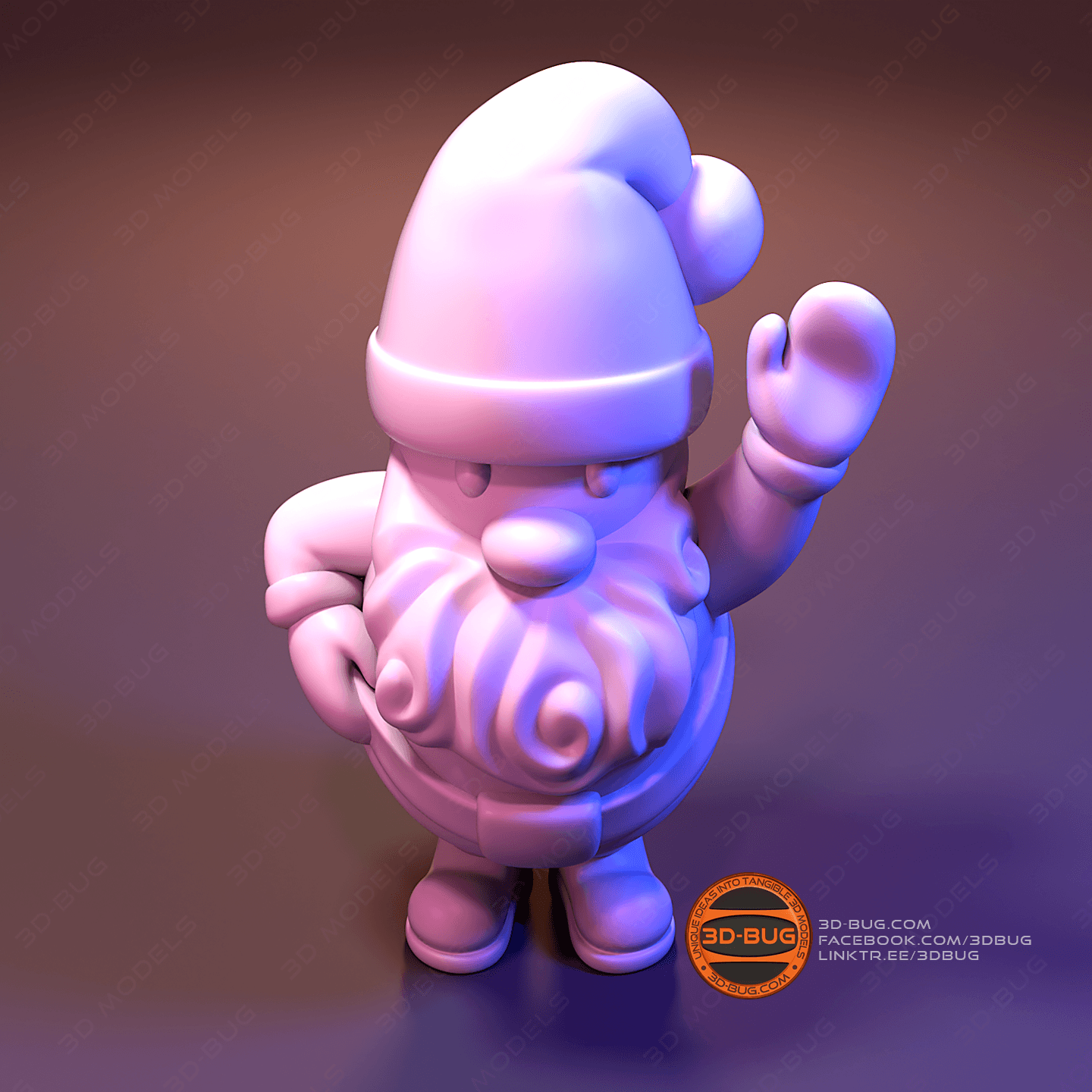 Stylized Santa 3d model