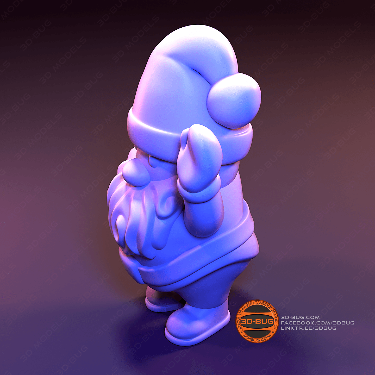 Stylized Santa 3d model
