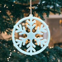 Christmas Snowflake Tree Ornament 3d model