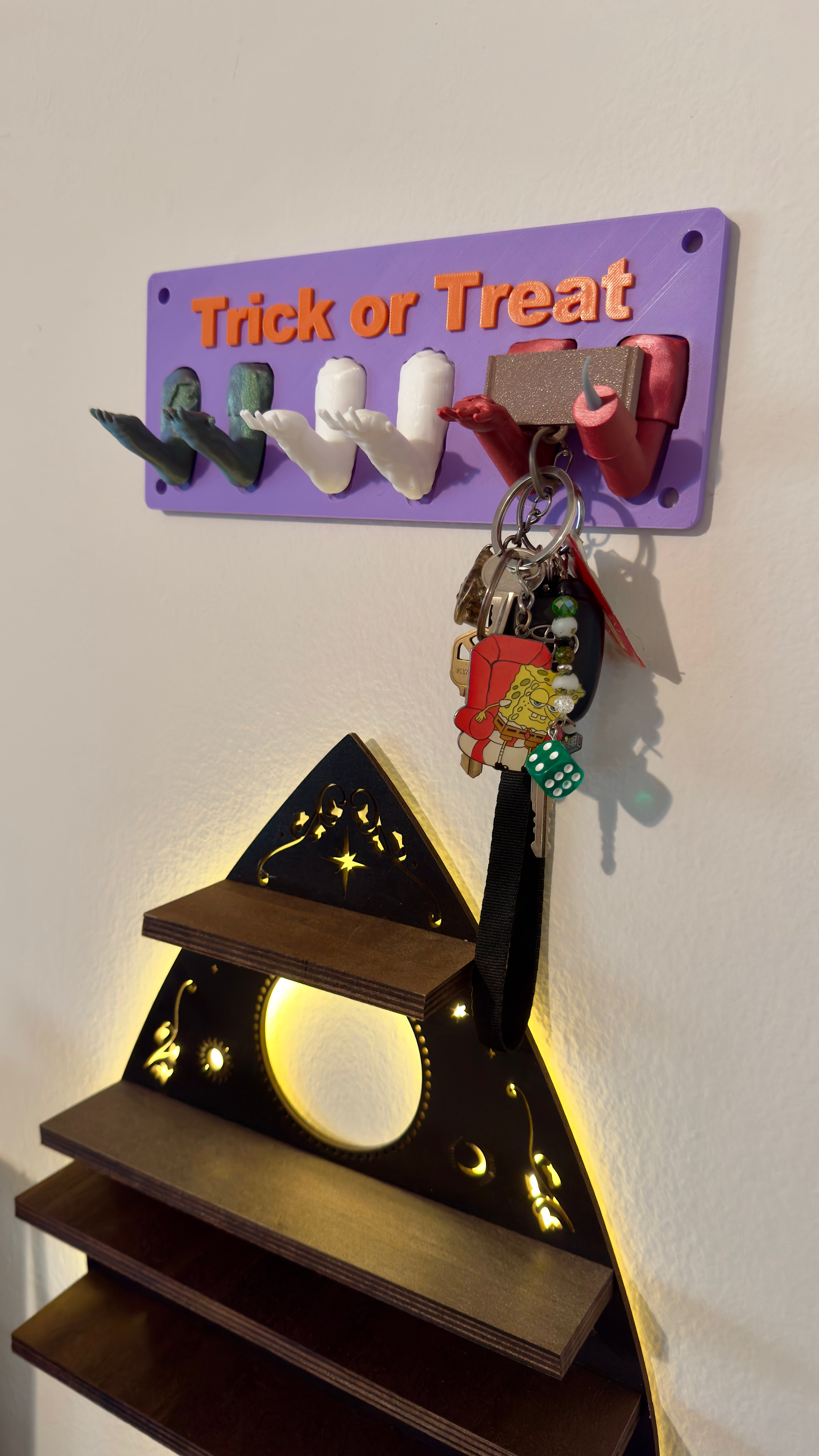 Halloween Keychain Hooks 3d model