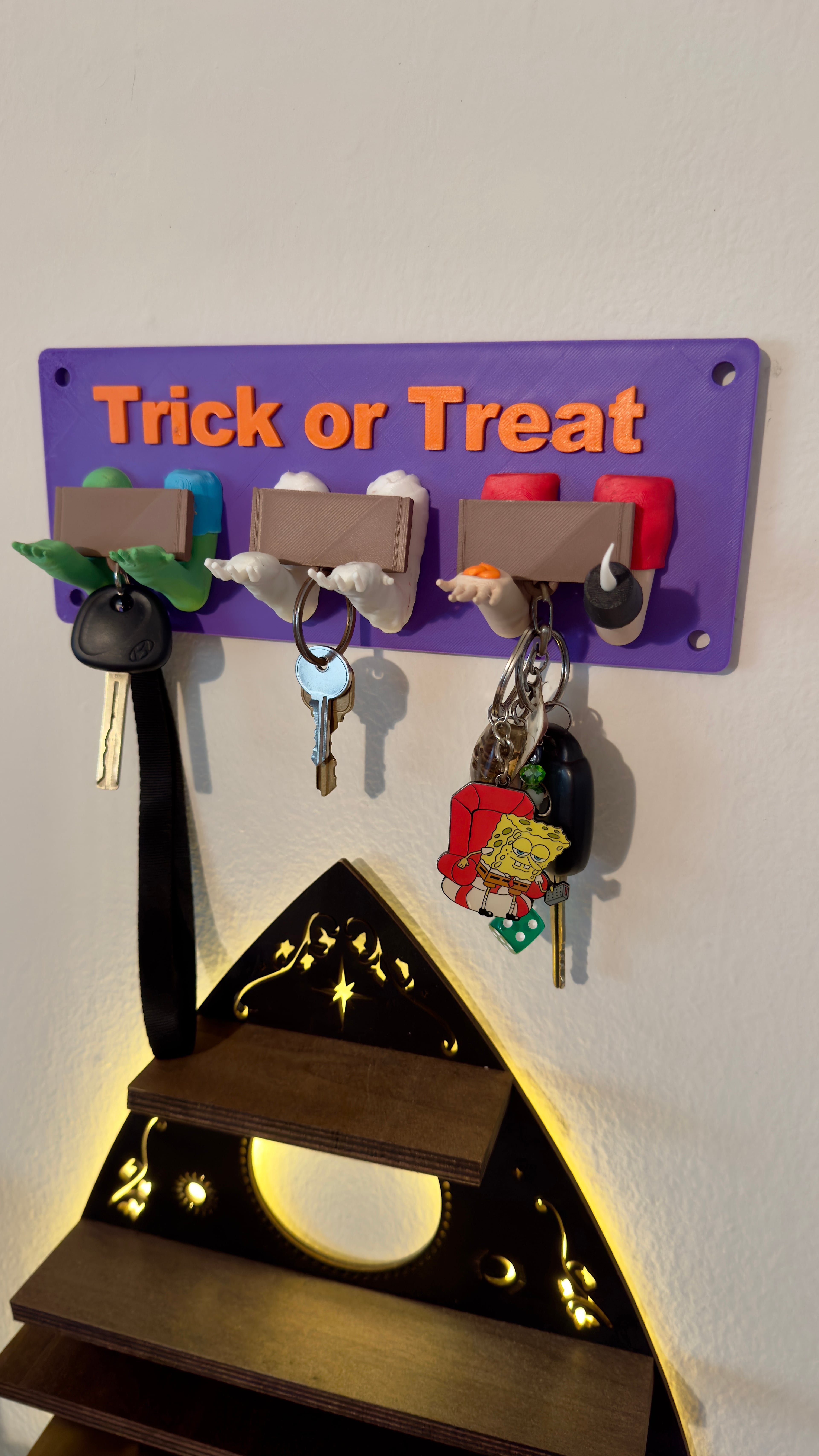 Halloween Keychain Hooks 3d model