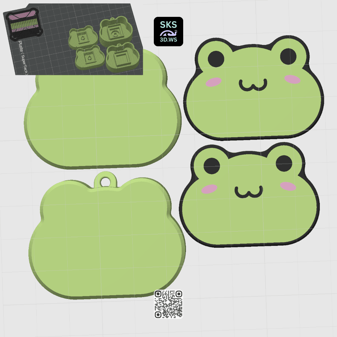 Frog Mechanical Keycap Clicker 3d model