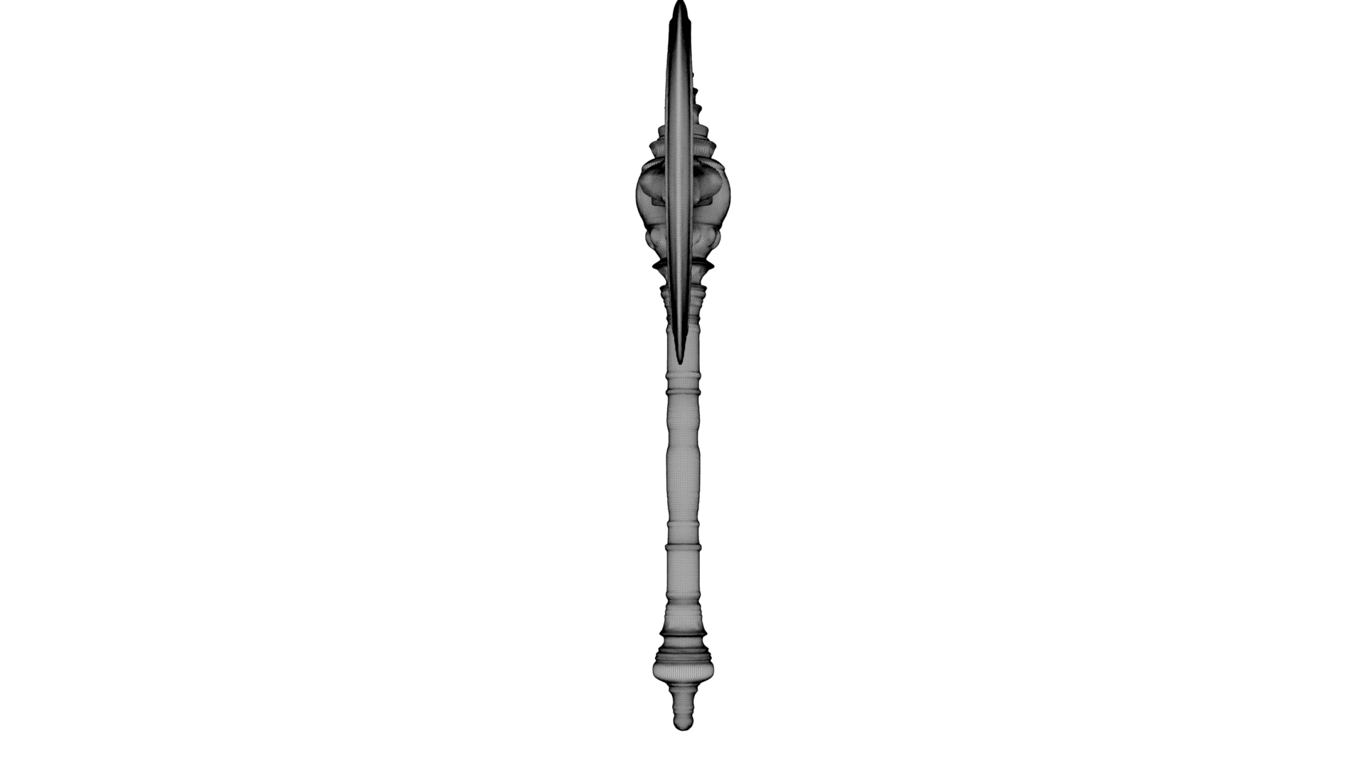 Iron Crescent Halberd 3d model
