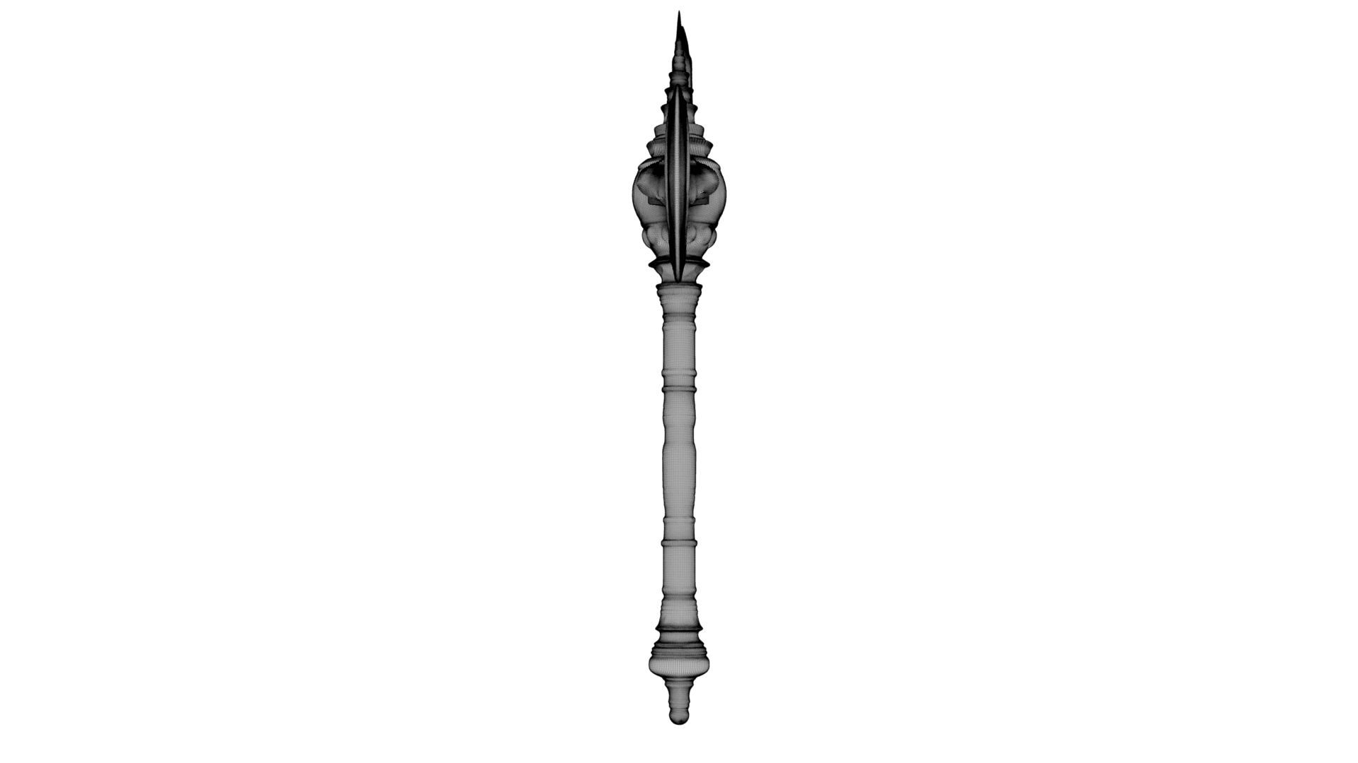 Iron Crescent Halberd 3d model