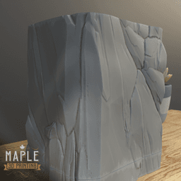 TCG Deck Box - Rock - Support Free 3d model