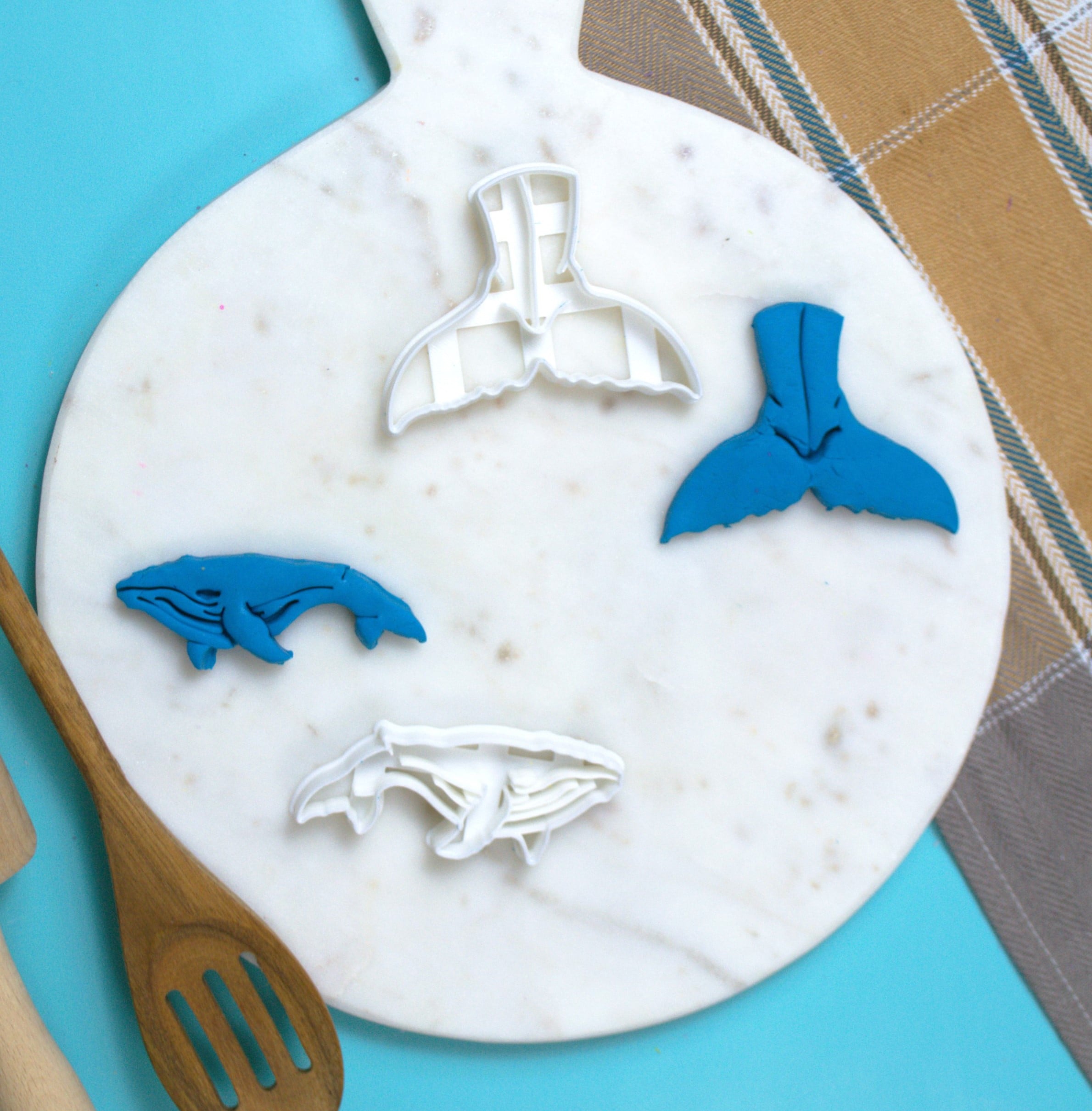 Humpback Whale Cookie Cutter Set 3d model
