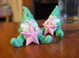 Christmas Gnome + Tree Ornament and Keychain 3d model