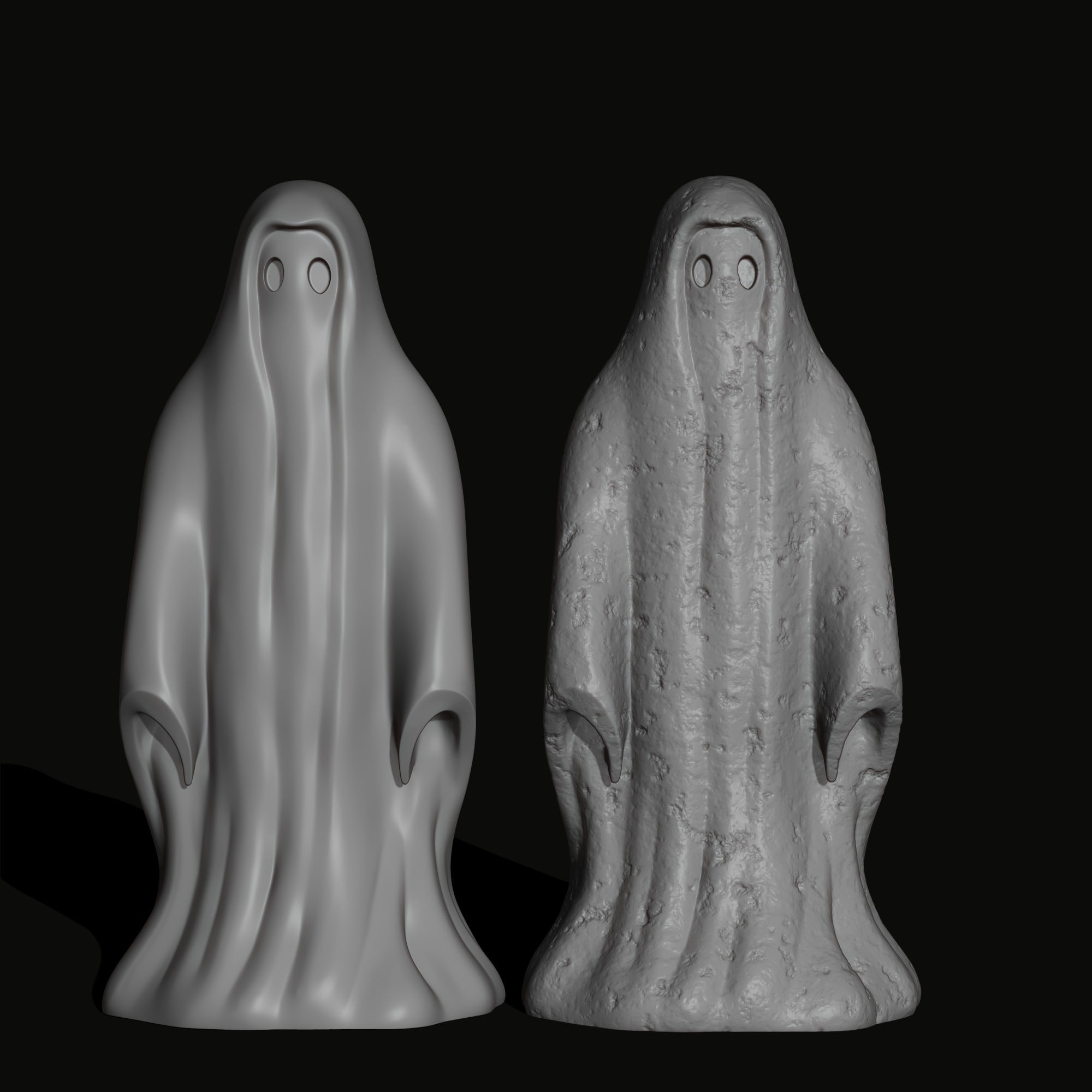 Cute Ghost Set G2 (EASY PRINT) 3d model