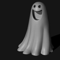 Cute Ghost Set G2 (EASY PRINT) 3d model