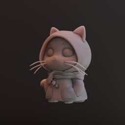 Cute cat 3d model