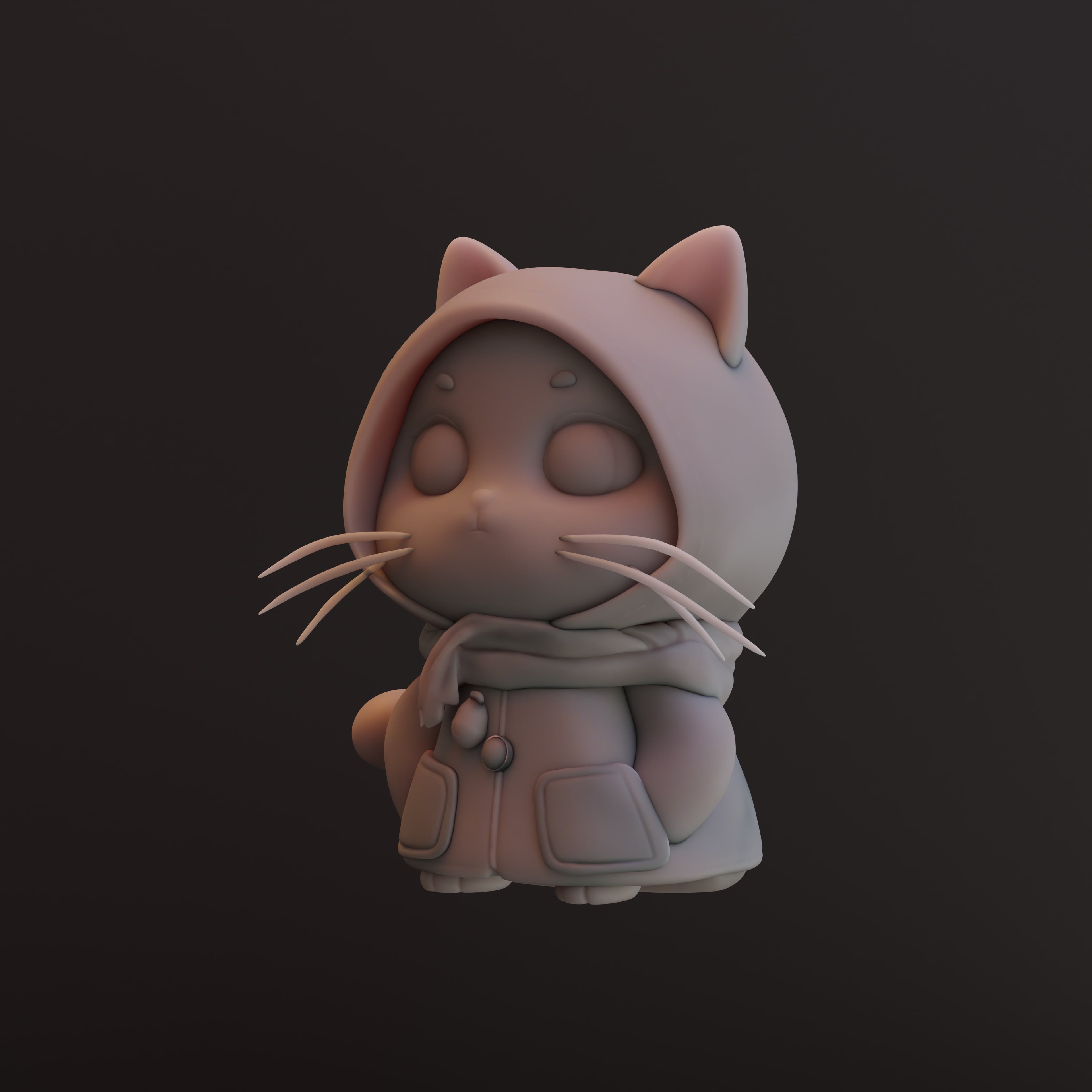 Cute cat 3d model