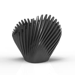 FLUTED RIBBED PLANTER POT 3d model