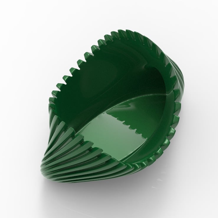 FLUTED RIBBED PLANTER POT 3d model