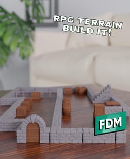 RPG - Dungeon Terrain Set 3d model