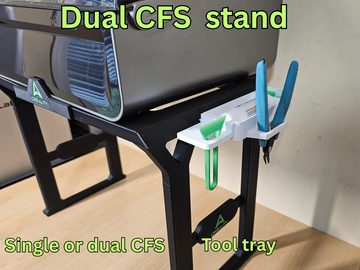 DUAL CREALITY CFS ROLL-OUT STAND 3d model