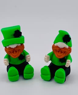 Sitting Critters -Leprechaun Gnomes 3d model