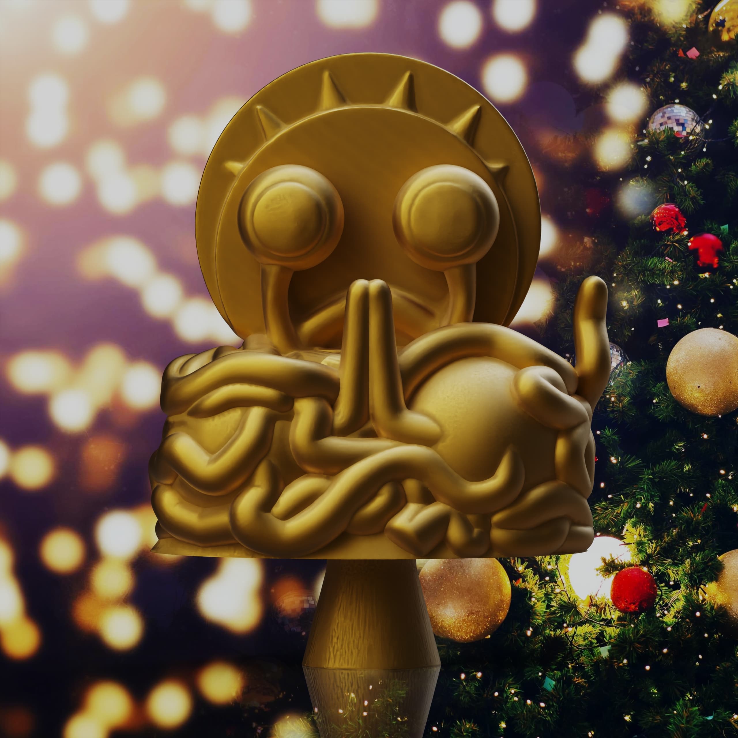 Flying Spaghetti Monster Tree Topper 3d model