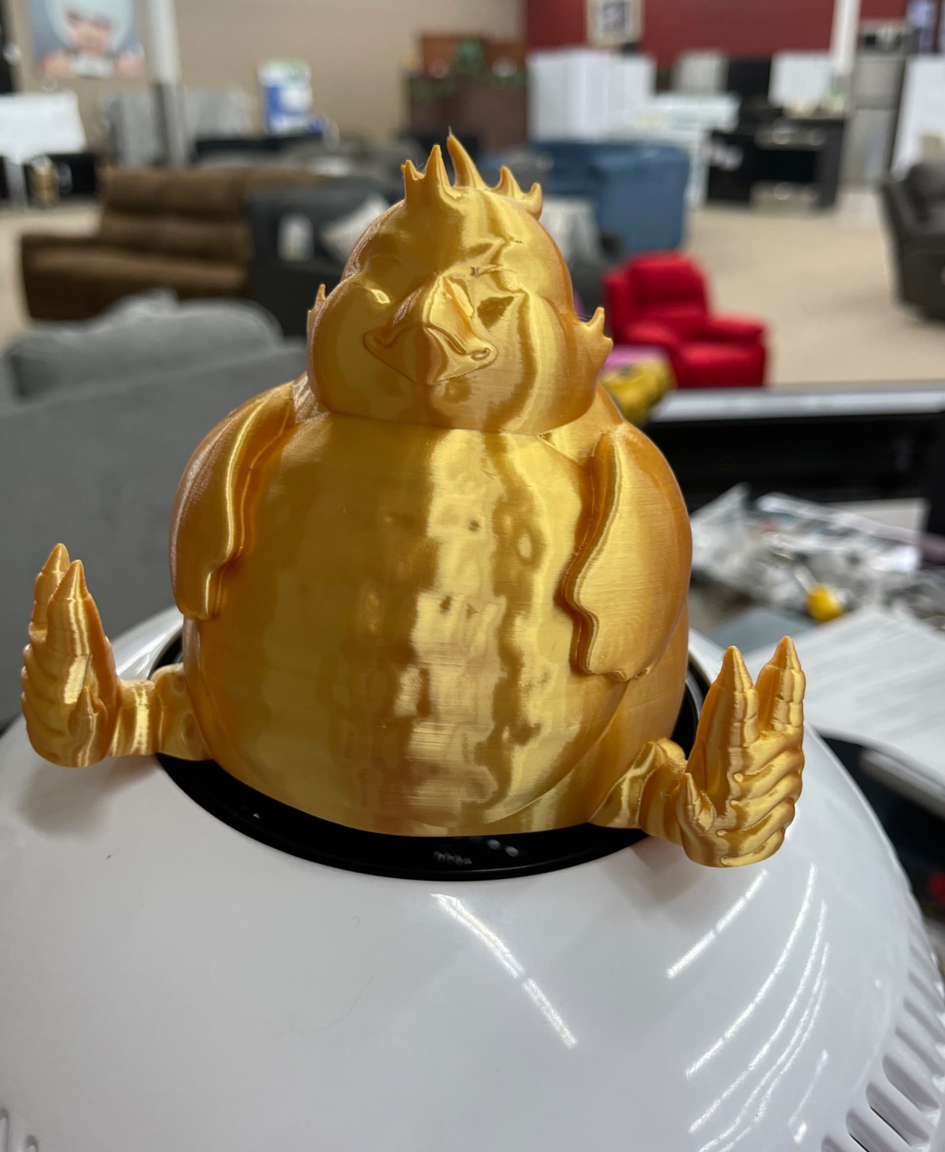 Chubby Chocobo - Printed this amazing fat chocobo - 3d model