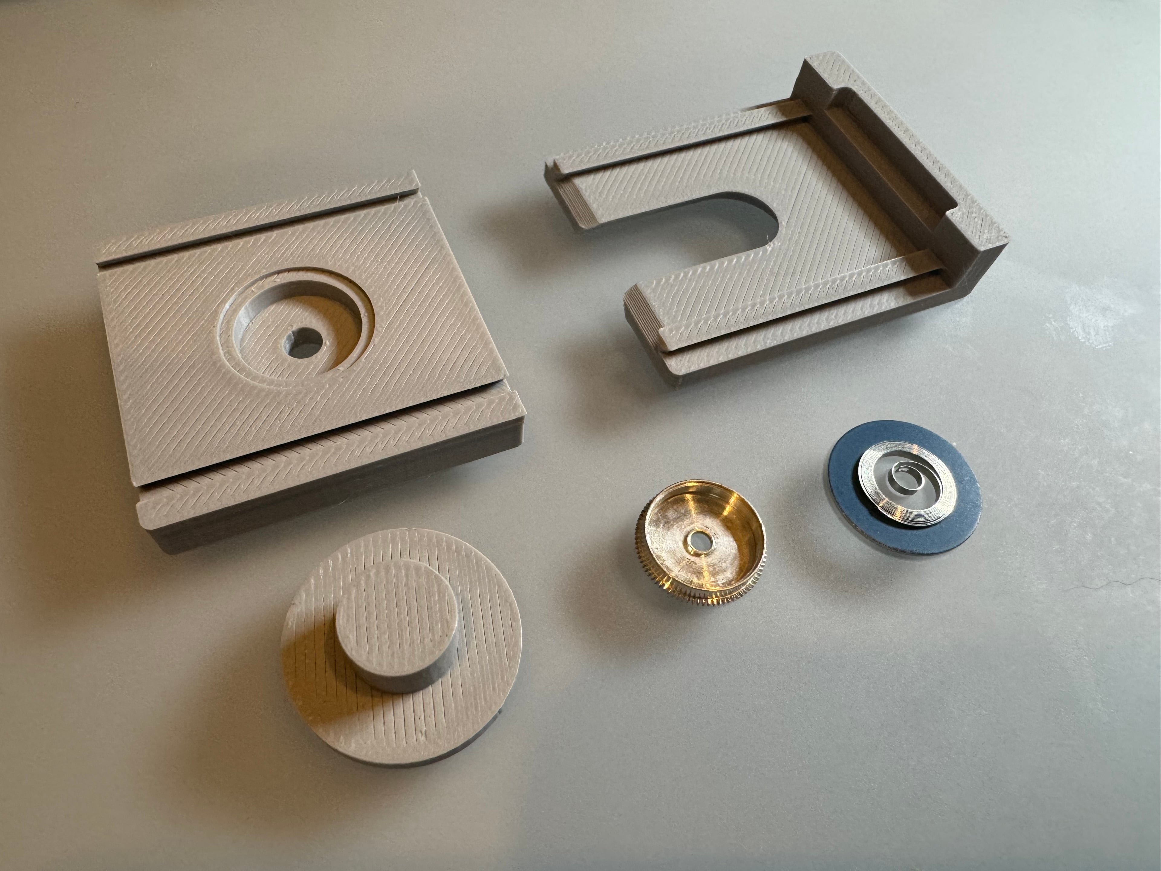 Watchmaker Tool: Mainspring Insertion Jig (Parametric) 3d model
