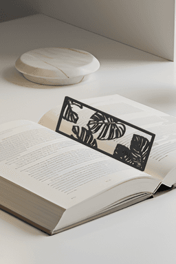 Leaf Bookmark, Gift Idea 3d model