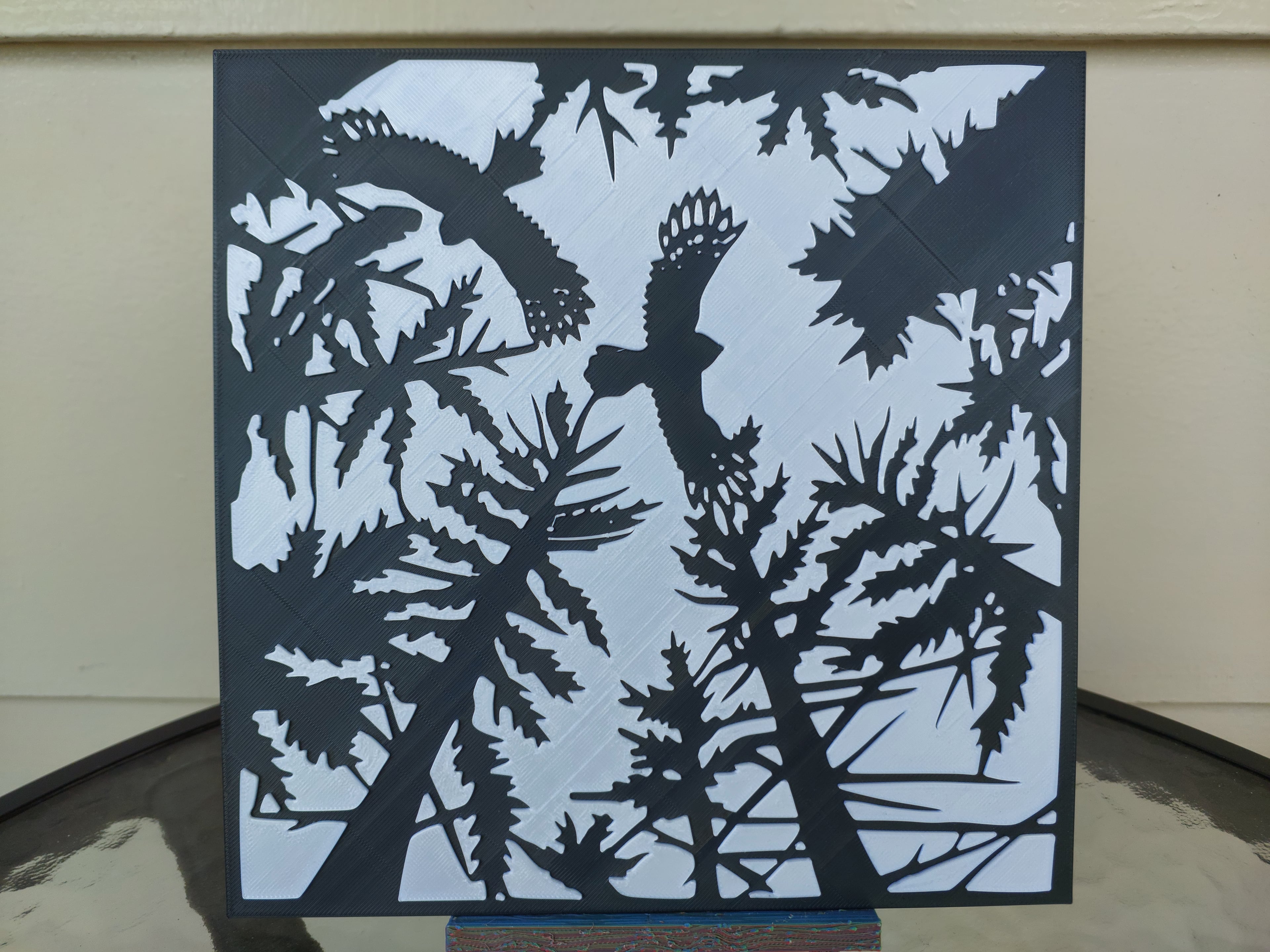Forest Hawks wall art 3d model