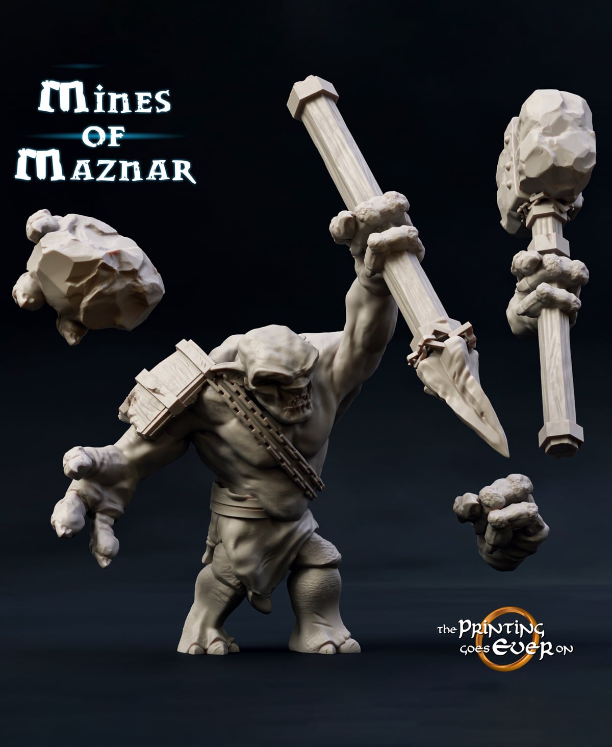 Cave Troll - Modular 3d model