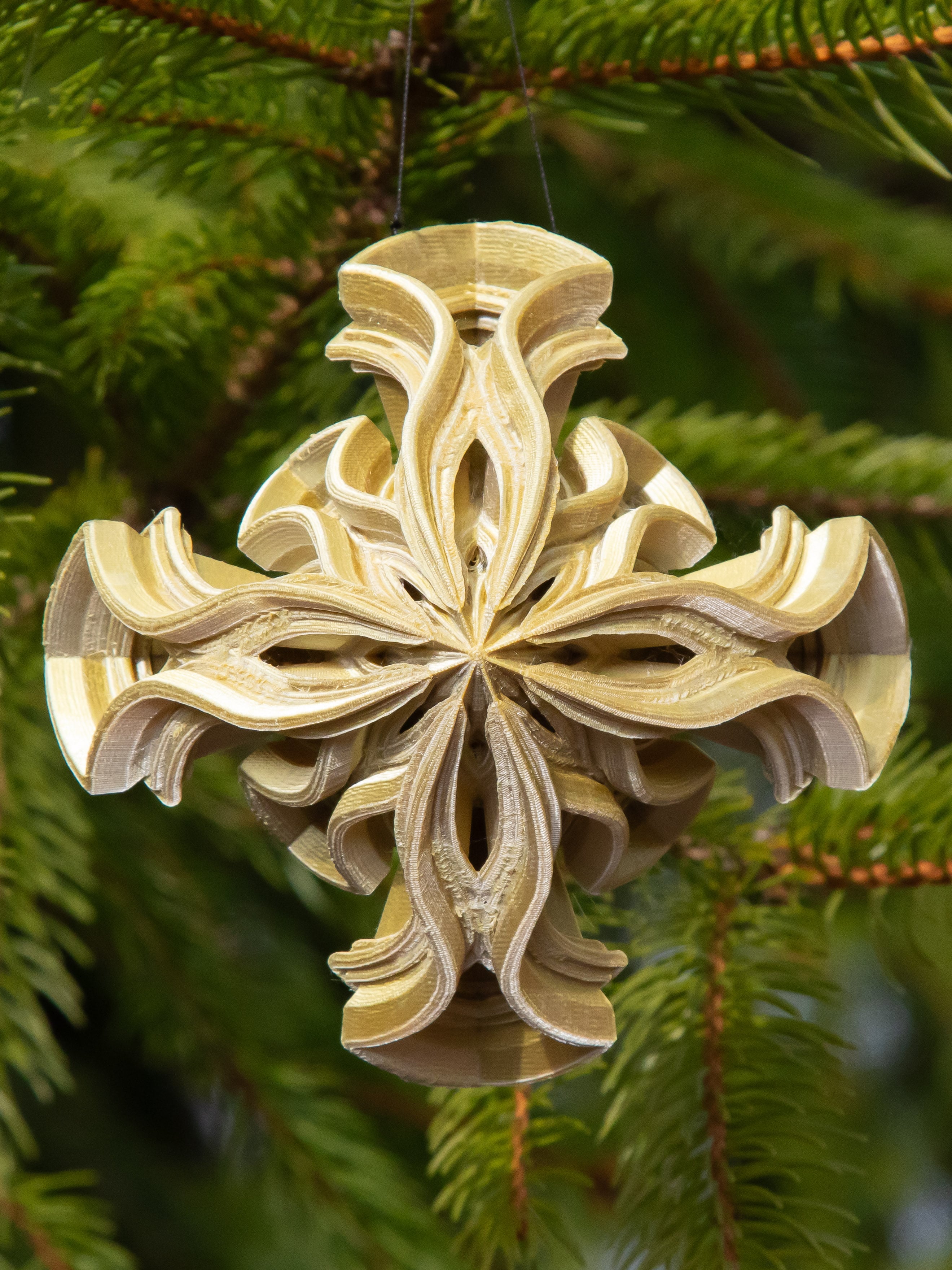 Star Christmas Tree Ornament v2 3d model