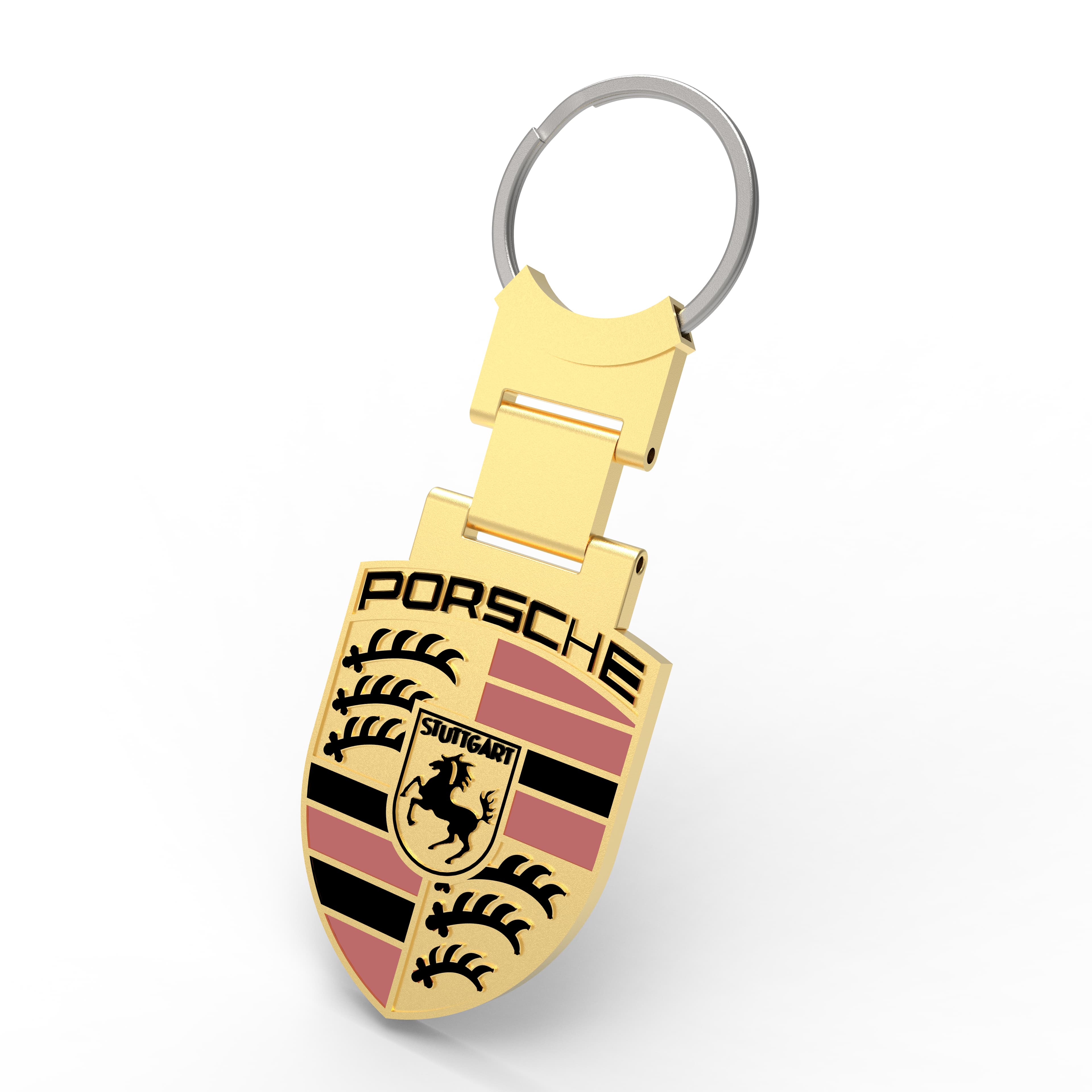 Porsche keychain - Porsche Keychain - 3d model