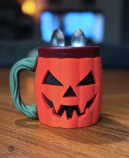 Jack-O-Lantern Ice Cream Holder 3d model