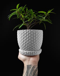 Dragonscale Planter Pot 01 by MODERN MACHINE 3d model