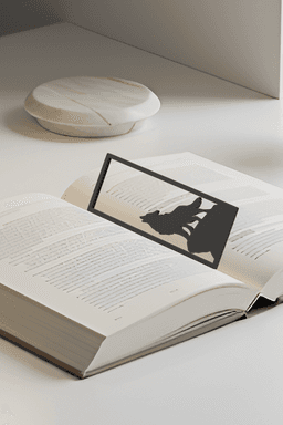 Wolf Bookmark, Gift Bookmark 3d model