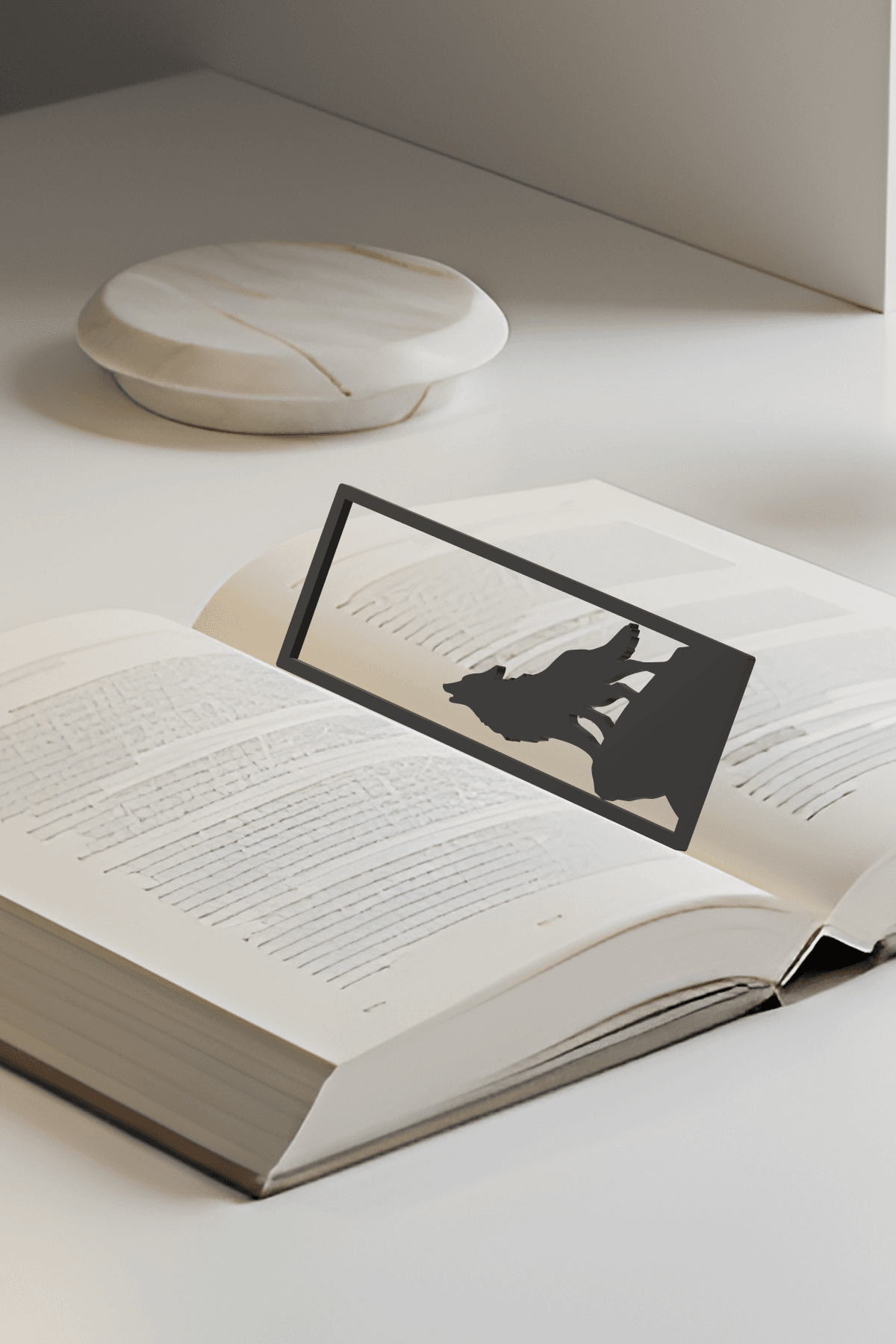 Wolf Bookmark, Gift Bookmark 3d model