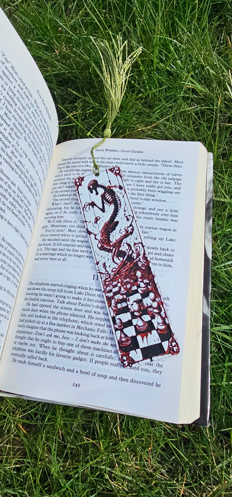 Checkmate Reaper – 3D Printed Bookmark (HueForge Multi-Color Design) 3d model