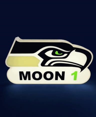 Seattle Seahawks Sign - LED Strip Compatible 3d model