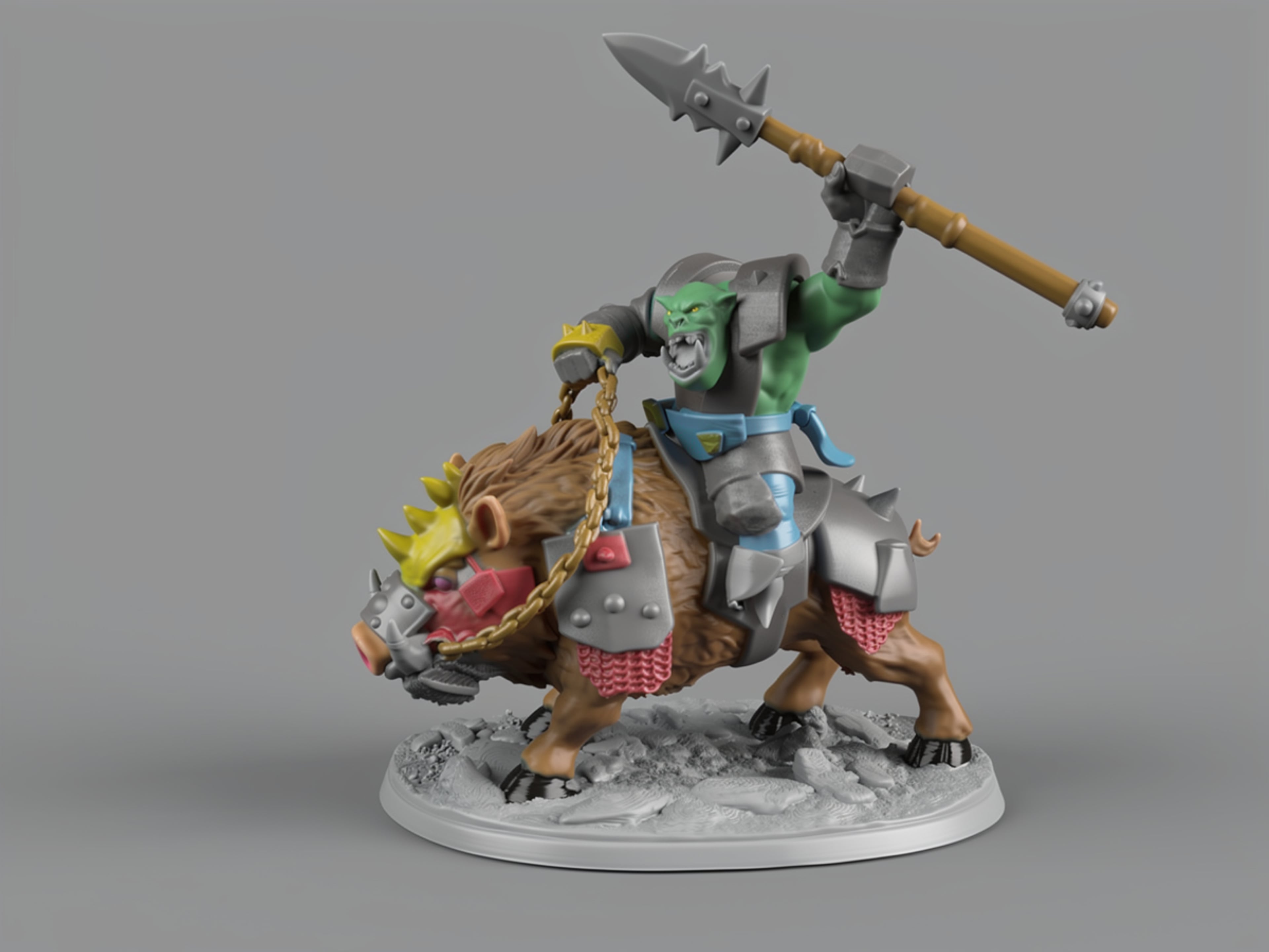 Pigy rider 3d model